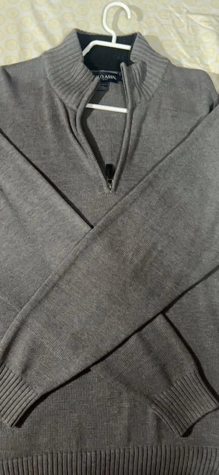 U.S. Polo Assn. Gray Quarter-Zip Sweater - photo 3