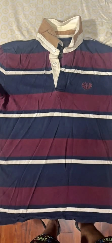 Denver Hayes Striped Polo Shirt