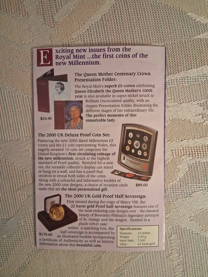 Vintage 2000 Hudson's Bay Queen Mother Royal Centenary Paper Eph - photo 3