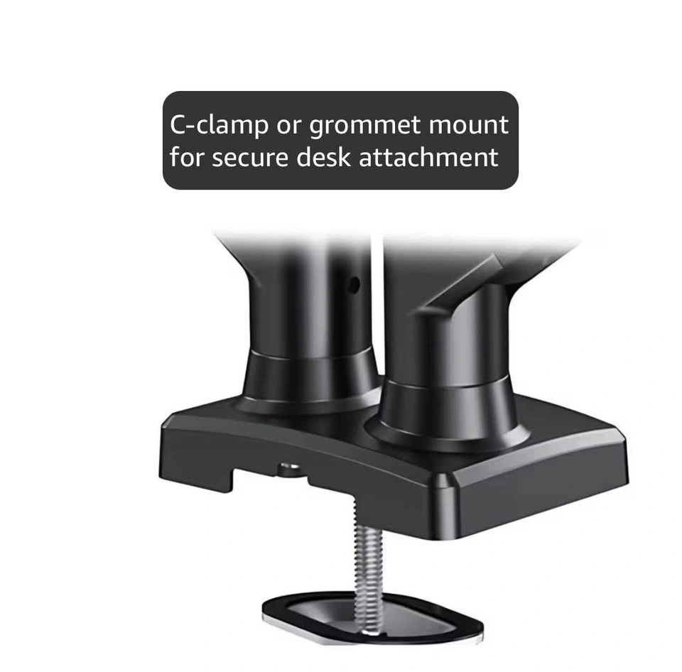 HUANUO Dual Monitor Mount for 2 Monitors up to 32 inches - photo 5