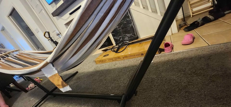 Double Hammock with Space Saving Steel Stand - photo 3