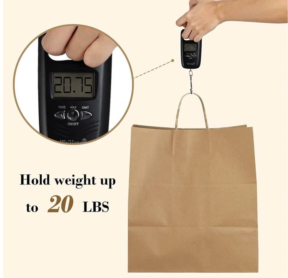 25 PC Kraft Paper Bags, size 14*10*16” - photo 4
