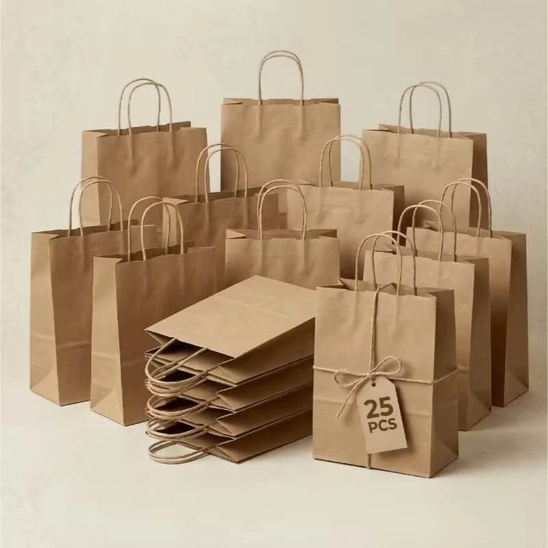 25 PC Kraft Paper Bags, size 14*10*16” - photo 5