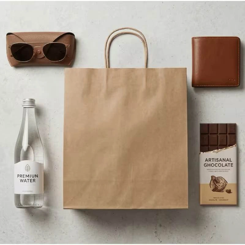 25-Pack Brown Kraft Paper Bags with Handles (13" x 7" x 17") - photo 3