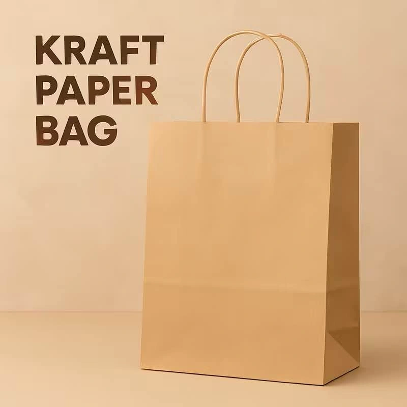 25-Pack Brown Kraft Paper Bags with Handles (13" x 7" x 17") - photo 5