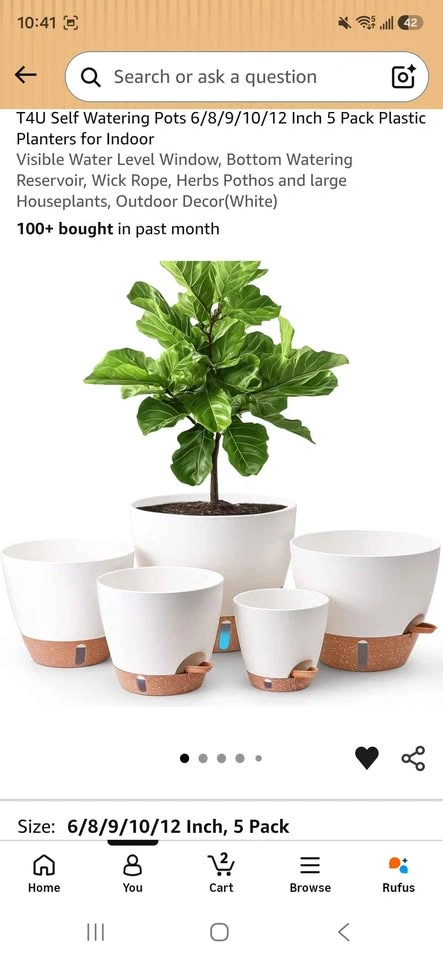 Self Watering Pots 6 Pack NEW - photo 2