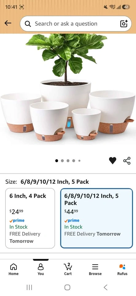 Self Watering Pots 6 Pack NEW - photo 3