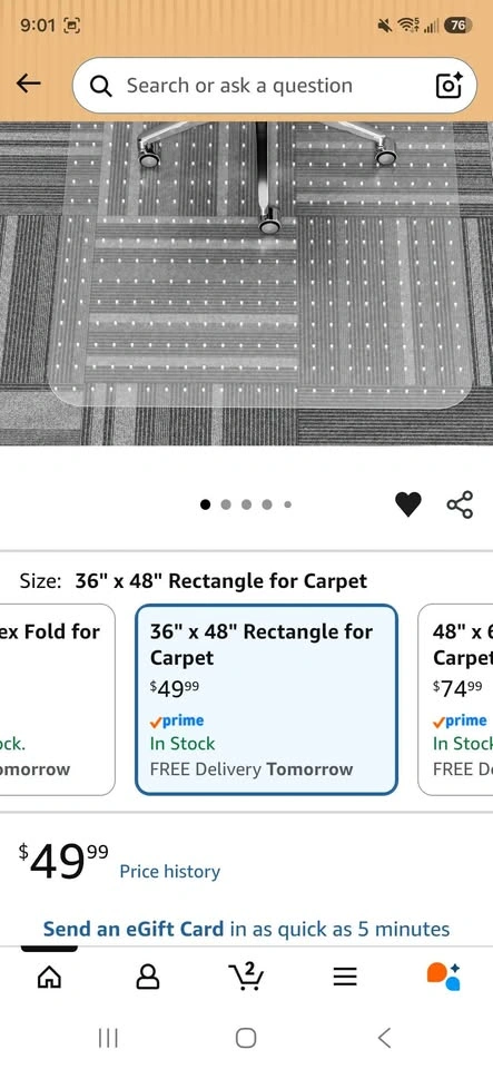 Chair Mat for Carpet NEW - photo 3