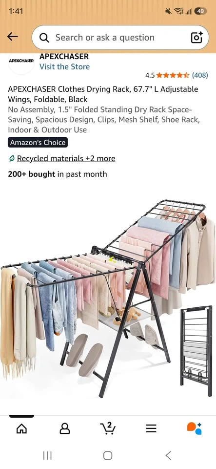 Clothes Drying Rack NEW - photo 2