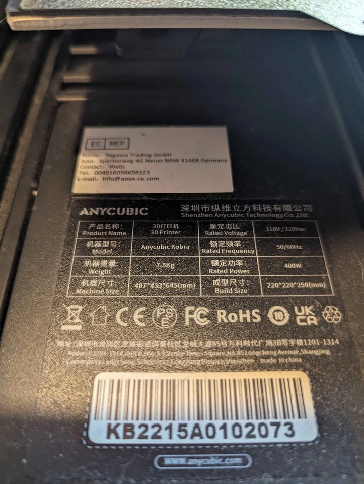Anycubic Kobra 3d Printer - photo 3