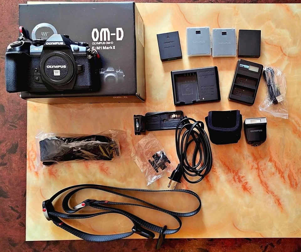 Olympus E-M1 Mark II camera with extras