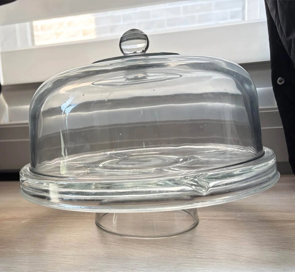 Glass snack/cake stand - photo 4