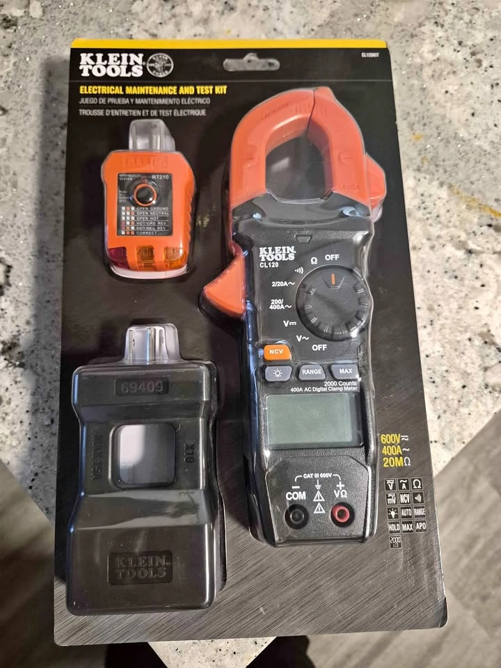 Klein Tools CL120KIT Electrical Maintenance and Test Kit BNIB