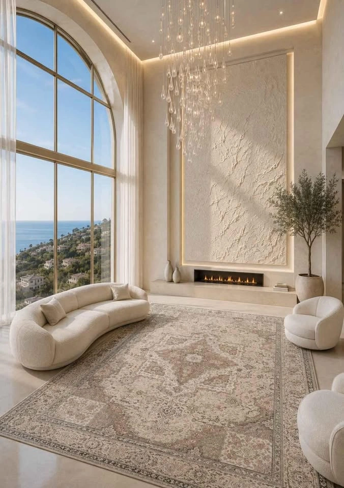 Parisian Sand Washable Area Rug - 6x9 or 9x12 - Brand New - photo 4