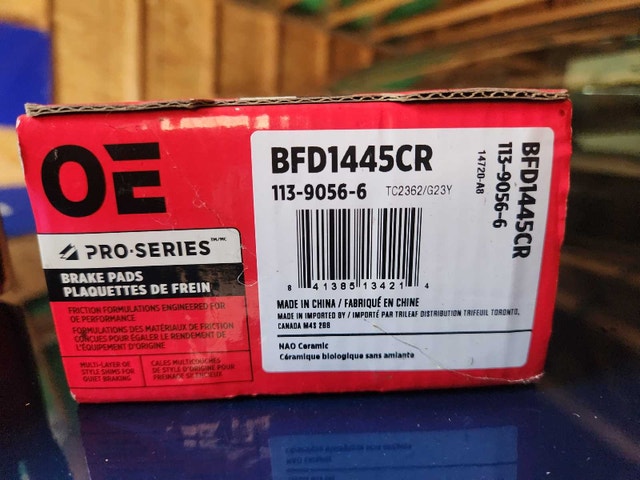 New/ Never used Pro-Series BFD1445CR & BFD1444CR Brake Pads