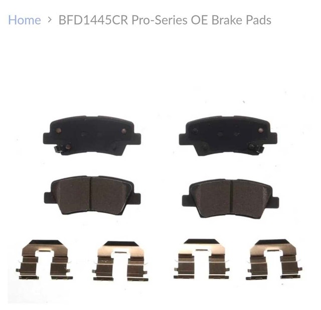 New/ Never used Pro-Series BFD1445CR & BFD1444CR Brake Pads - photo 5