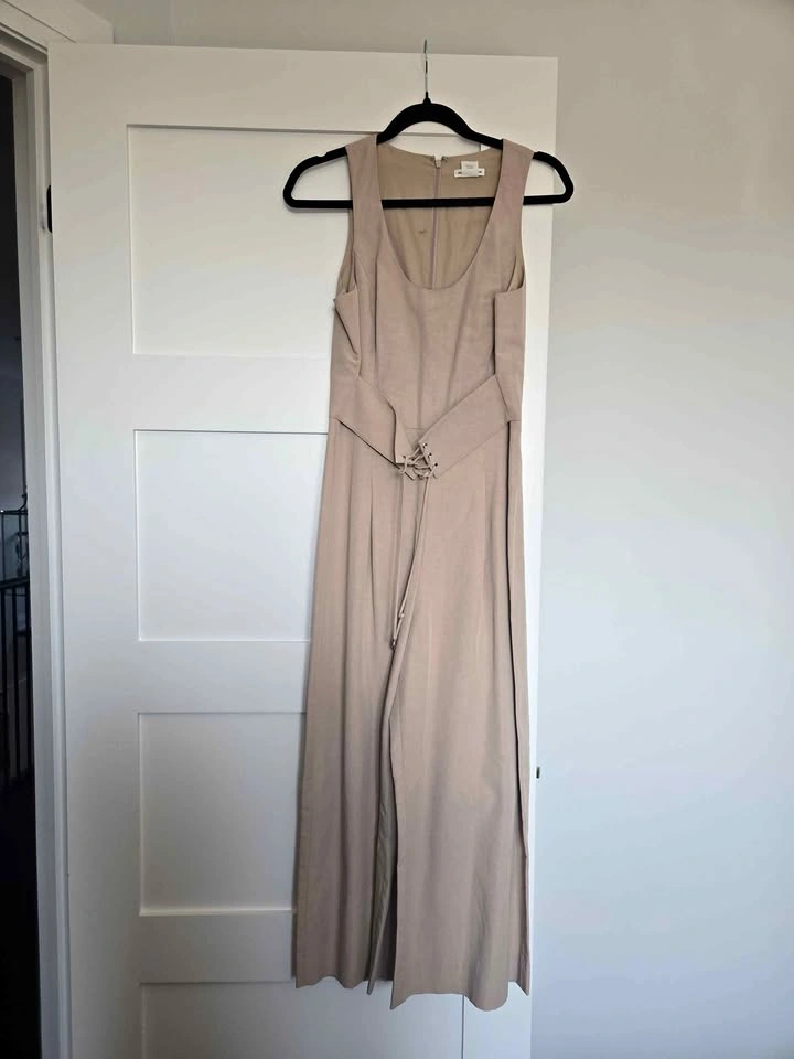 Elka Collective Beige Sleeveless Jumpsuit