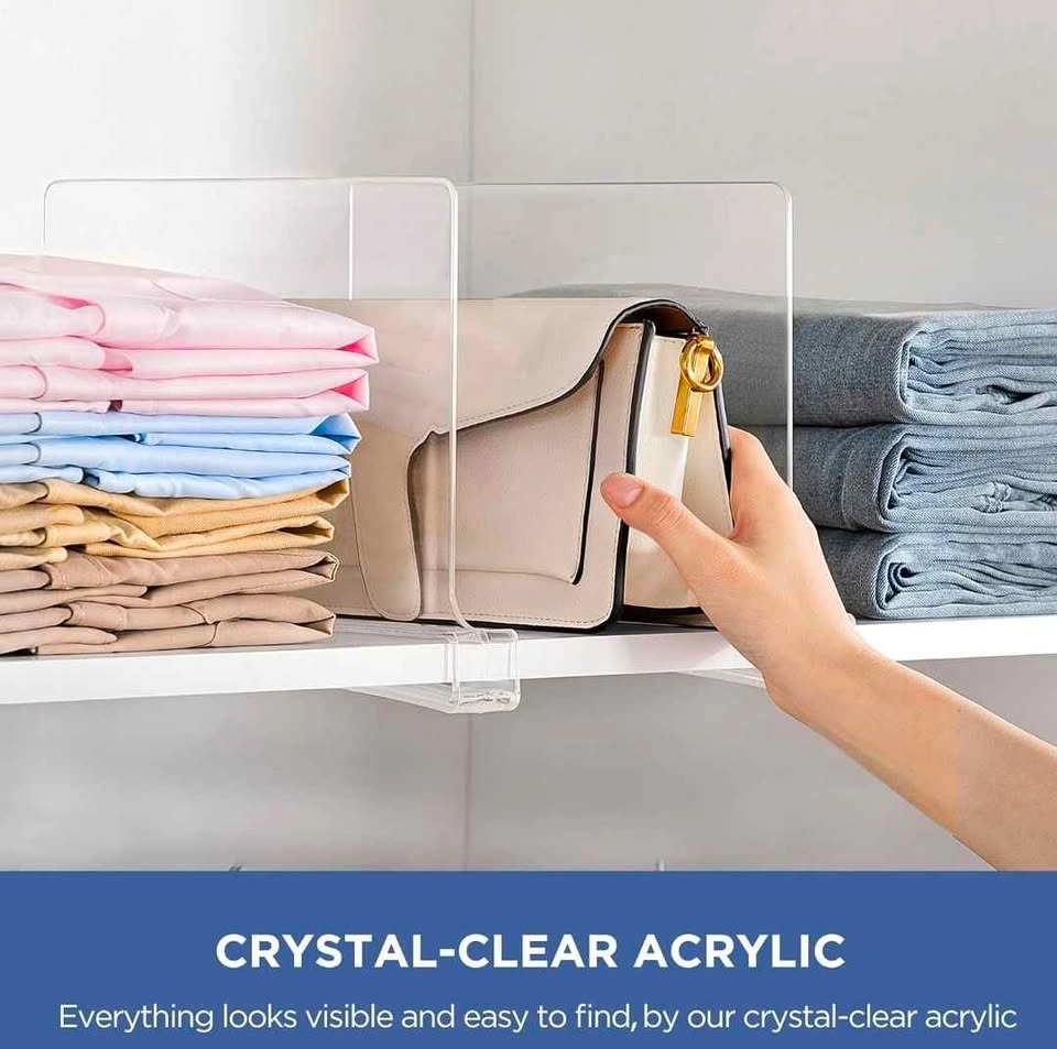 6 Pack Clear Shelf Dividers - photo 4