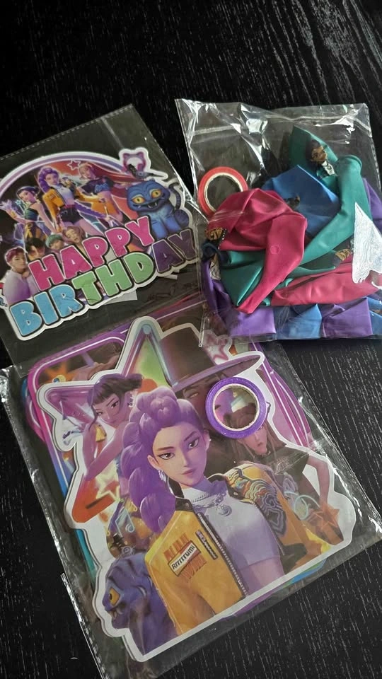 30 Pcs Demon Hunters Birthday Party Decorations