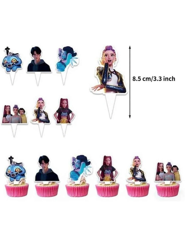 30 Pcs Demon Hunters Birthday Party Decorations - photo 5