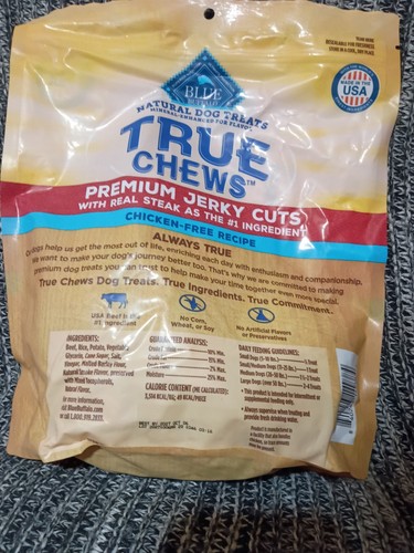 Blue Buffalo True Chews Premium Jerky Cuts With Real Steak 30oz - photo 2
