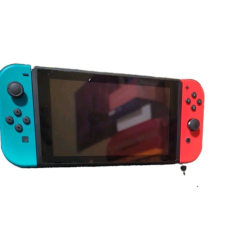Nintendo Switch HAC-001 / V2 Model Neo Blue And Neon Red Joy Con