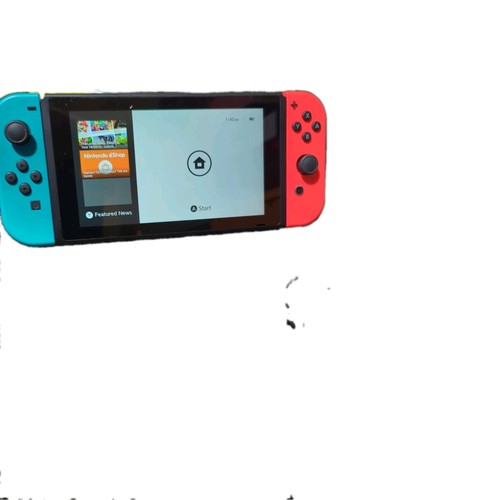 Nintendo Switch HAC-001 / V2 Model Neo Blue And Neon Red Joy Con - photo 2
