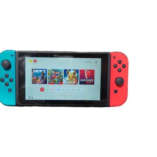 Nintendo Switch HAC-001 / V2 Model Neo Blue And Neon Red Joy Con - photo 3