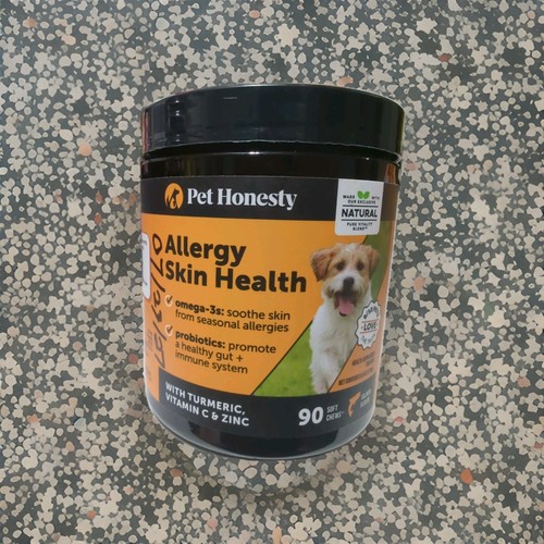 Pet Honesty Allergy Skin Health EXP 7/23/27 Salmon Flavor 90 Che