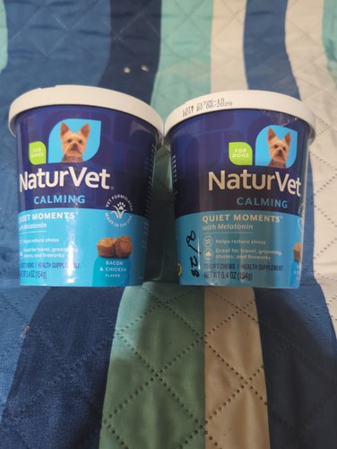 2-pack NaturVet Calming Melatonin Dog Treats (70 count each)
