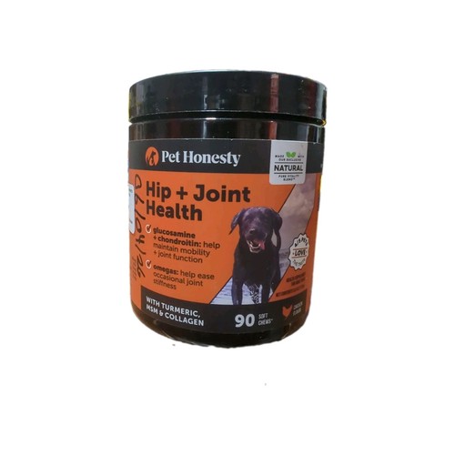 Pet Honesty Hip + Joint Health Tumeric MSM Collagen 90 chews