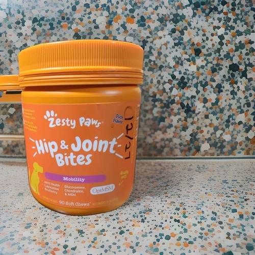 Zesty Paws Hip & Joint Bites Mobility Duck Flavor 90 Chews EXP 0