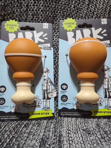 2 pack of Chew It Bark M-L Super Chewer Drum Stick