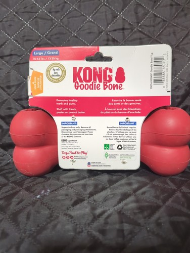New Kong Goodie Bone Durable Natural Rubber Dog Toy, Large - photo 2