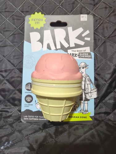 BARK Super Chewer I-Squeak Cone Dog Toy Medium-Large