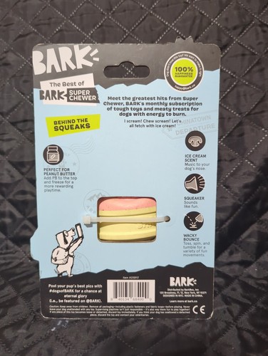 BARK Super Chewer I-Squeak Cone Dog Toy Medium-Large - photo 2