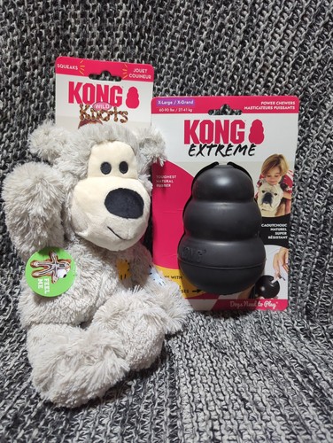 2 Pack Kong Wild Knots and 1 Kong Extreme Power Chewer Toy - photo 5