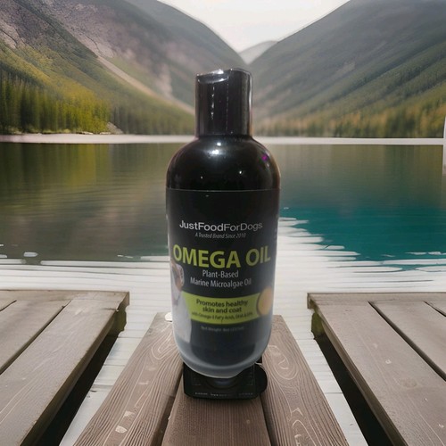 Justfoodfordogs Omega Oil Plant Based Marine Microalgae Oil 8oz