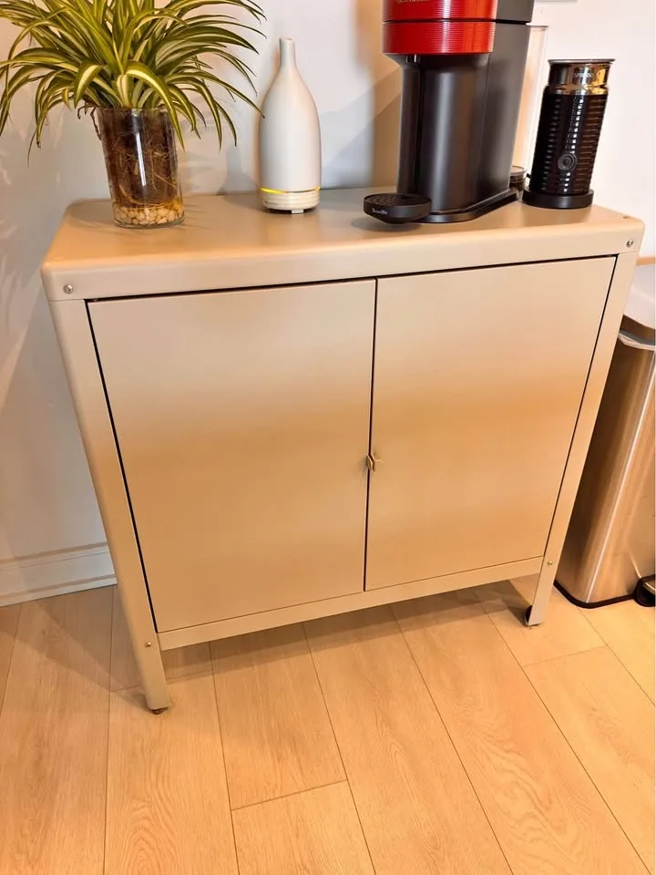 IKEA KOLBJÖRN Indoor/Outdoor Metal Storage Cabinet – Beige