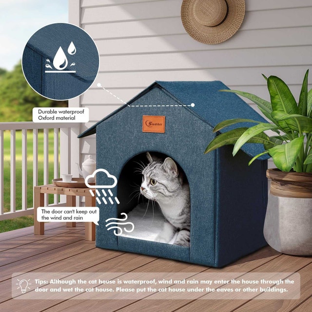 Siedihit Insulated Outdoor Cat House – New/Unused – Waterproof - photo 2