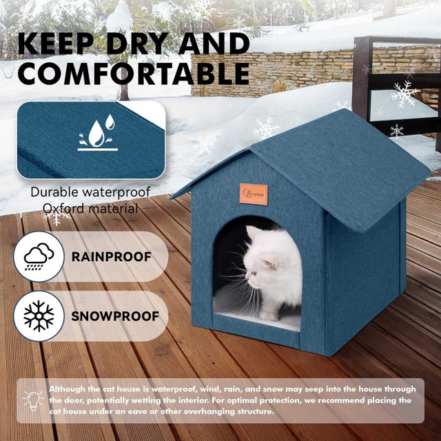 Siedihit Insulated Outdoor Cat House – New/Unused – Waterproof - photo 5