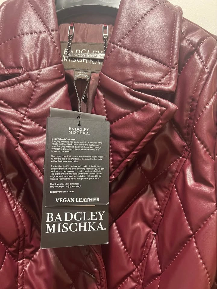 Faux leather coat xs - photo 3