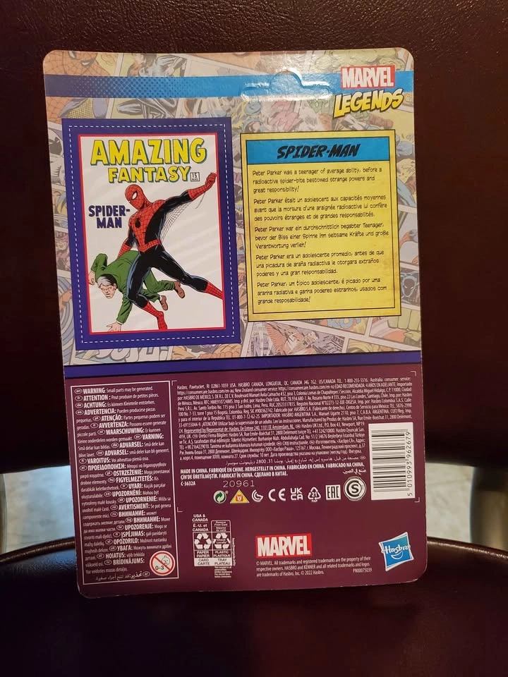 Amazing Fantasy Spiderman Marvel Legends Retro 3.75" Action Figu - photo 2