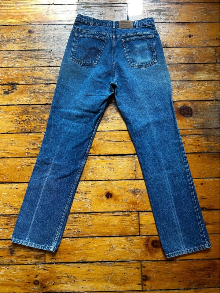 Vintage 80s Levi's 619 Orange Tab Jeans 34x34 High Rise - photo 2