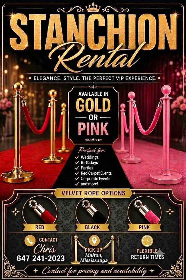 Luxury Stanchion Rentals