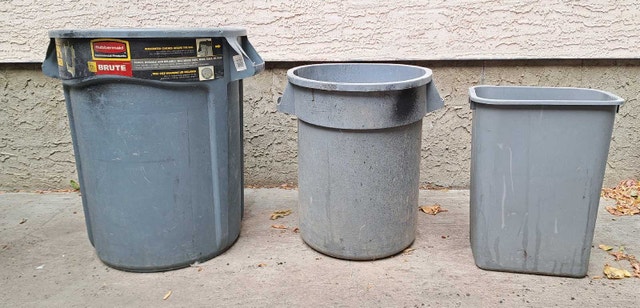 Rubbermaid Trash Bins