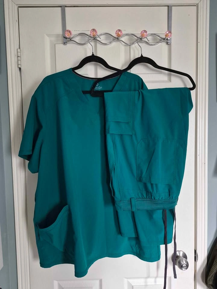 Set of green scrubs