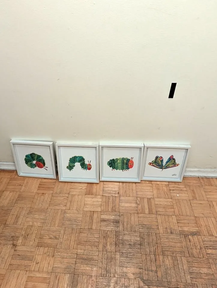 The Very Hungry Caterpillar Eric Carle framed paintings