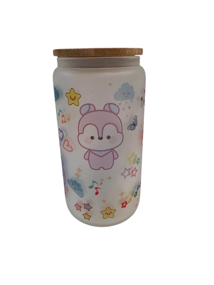 Custom handprint BT21 glass tumblers - photo 5