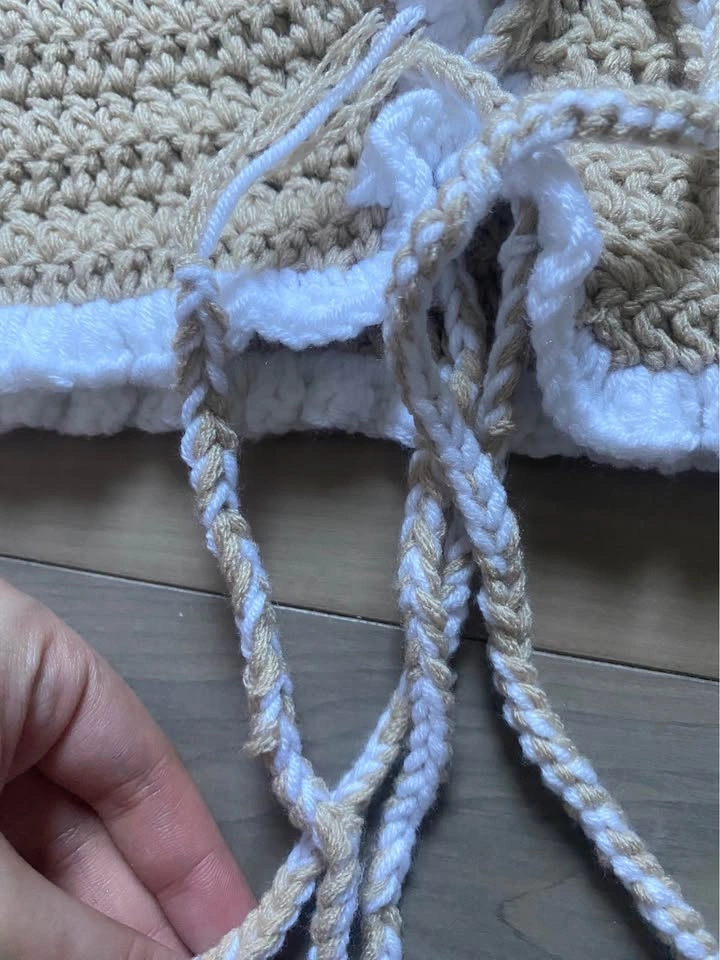 Handmade Crochet Lace-Up Tube Top - photo 2